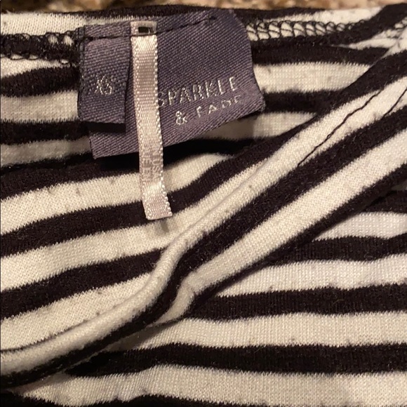 Sparkle & Fade Striped Short A-Line Dress - Picture 2 of 7